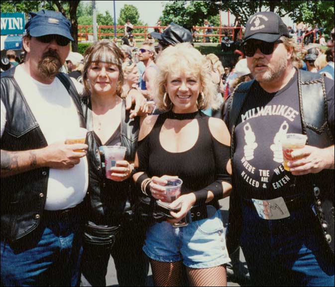 Dave & Bonnie, Me & Hubby